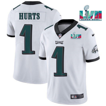 Jalen Hurts Philadelphia Eagles white Vapor jersey
