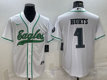 Jalen Hurts Philadelphia Eagles white jersey