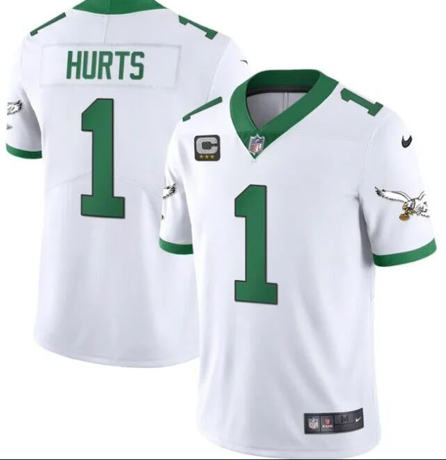 Jalen Hurts Philadelphia Eagles white jersey