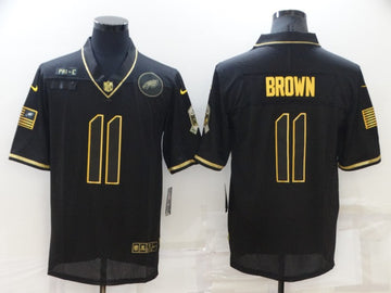 A. J Philadelphia Eagles brown Salute To Service jersey