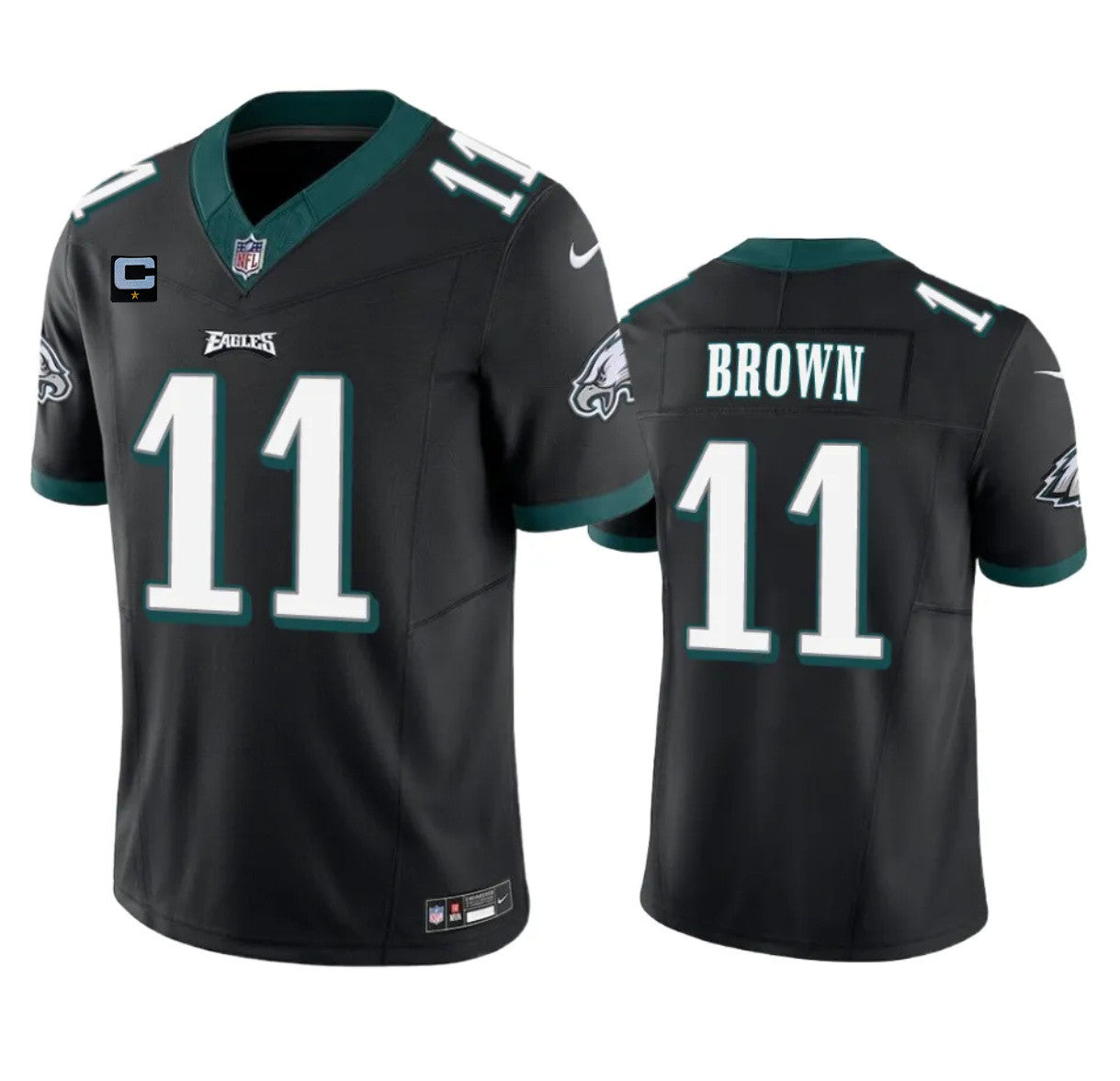 A. J Philadelphia Eagles brown Vapor jersey