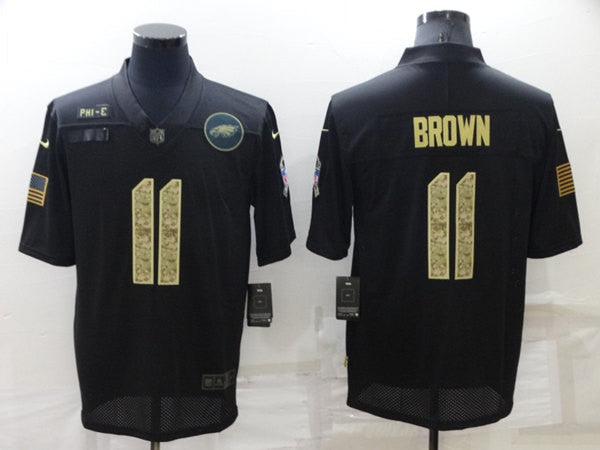 A. J Philadelphia Eagles brown Salute To Service jersey