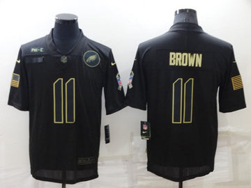 A. J Philadelphia Eagles brown Salute To Service jersey