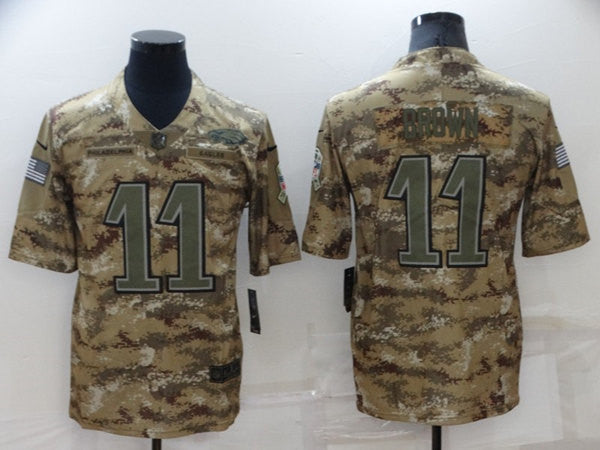 A. J Philadelphia Eagles brown Salute To Service jersey