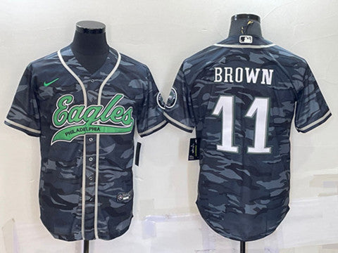 A. J Philadelphia Eagles brown Camo jersey