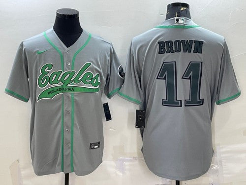 A. J Philadelphia Eagles brown jersey