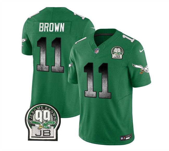 A. J Philadelphia Eagles brown Vapor jersey