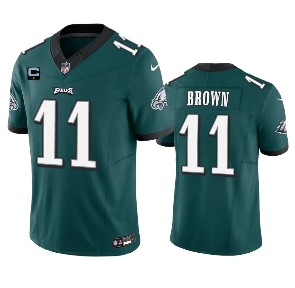 A. J Philadelphia Eagles brown Vapor jersey