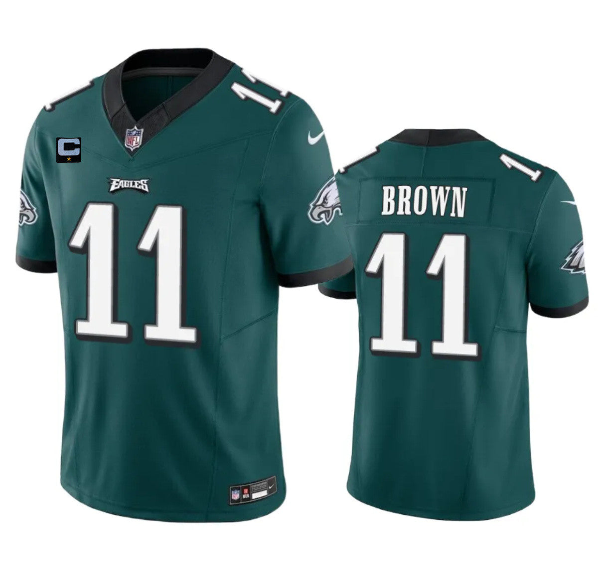 A. J Philadelphia Eagles brown Vapor jersey