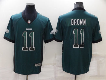 A. J Philadelphia Eagles brown Color Rush jersey