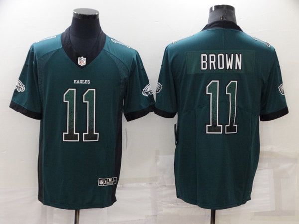 A. J Philadelphia Eagles brown Color Rush jersey