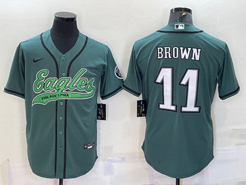 A. J Philadelphia Eagles brown jersey