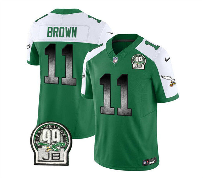 A. J Philadelphia Eagles brown Vapor jersey