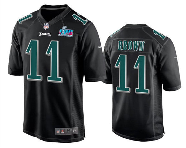 A.J. Brown Philadelphia Eagles black Game jersey