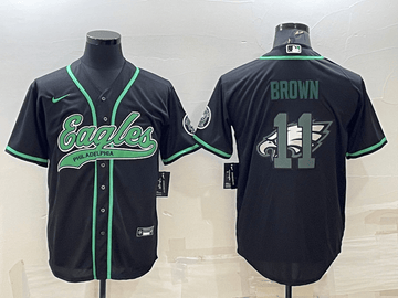 AJ Brown Philadelphia Eagles black jersey