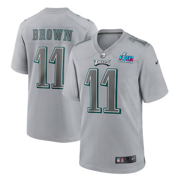 A.J. Brown Philadelphia Eagles gray Game jersey