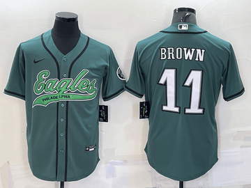 AJ Brown Philadelphia Eagles green jersey