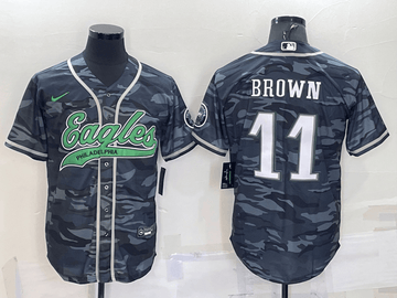 AJ Brown Philadelphia Eagles grey Camo jersey