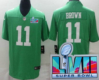 AJ Brown Philadelphia Eagles green Vapor jersey