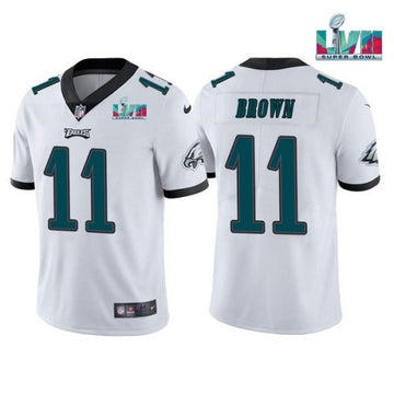 A.J. Brown Philadelphia Eagles white Vapor jersey