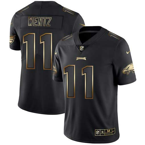 Carson Wentz Philadelphia Eagles black jersey