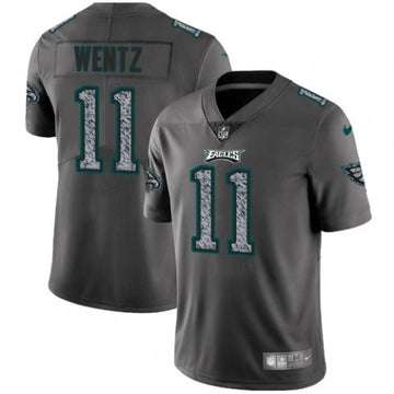 Carson Wentz Philadelphia Eagles gray Fashion Static jersey