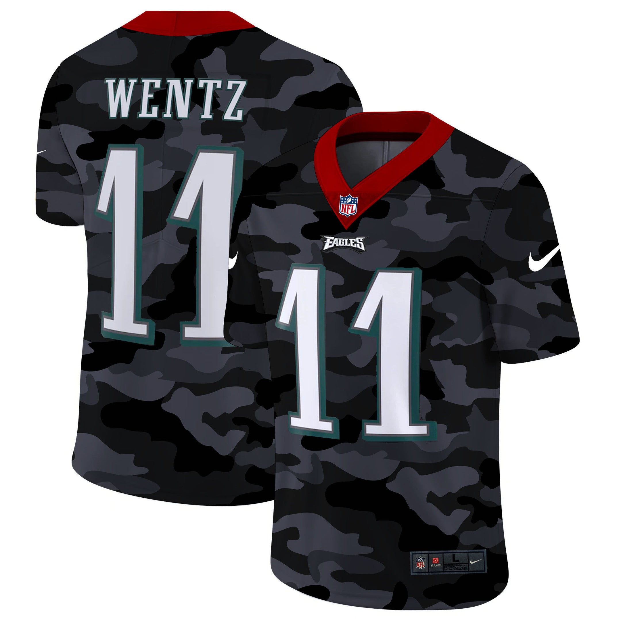 Carson Wentz Philadelphia Eagles camo Limited jersey