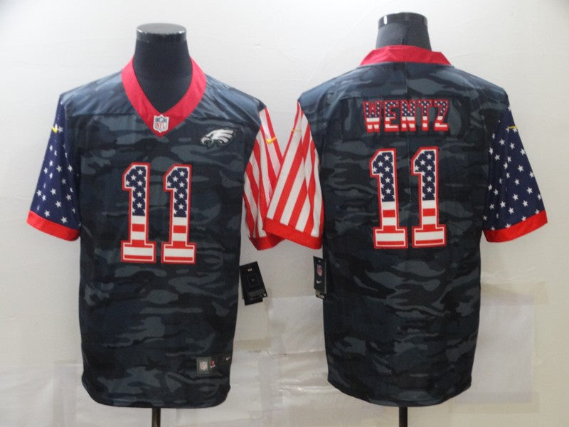Carson Wentz Philadelphia Eagles camo Limited jersey