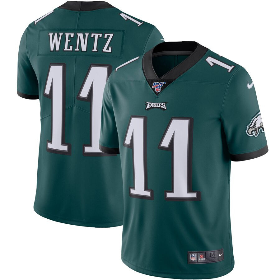 Carson Wentz Philadelphia Eagles green Vapor jersey