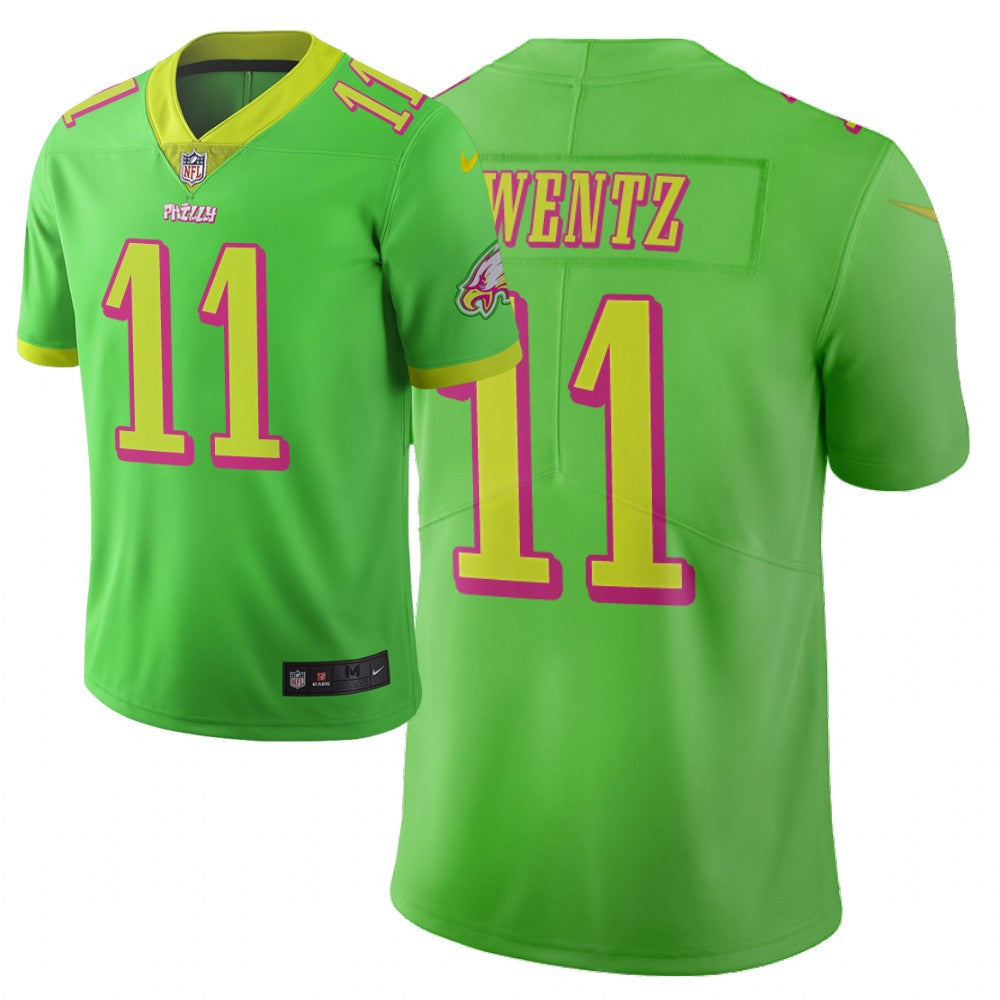Carson Wentz Philadelphia Eagles green Limited jersey