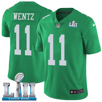Carson Wentz Philadelphia Eagles green Game jersey