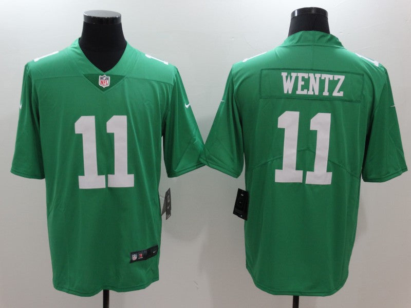 Carson Wentz Philadelphia Eagles green Vapor jersey