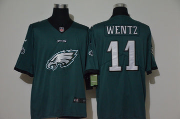 Carson Wentz Philadelphia Eagles green Vapor jersey