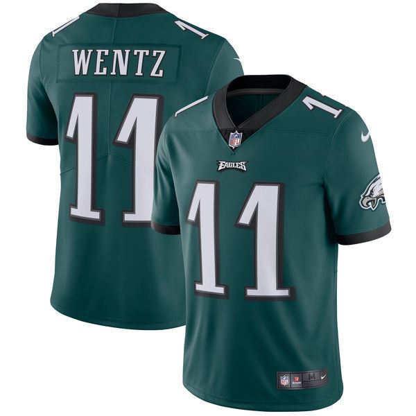Carson Wentz Philadelphia Eagles green Vapor jersey