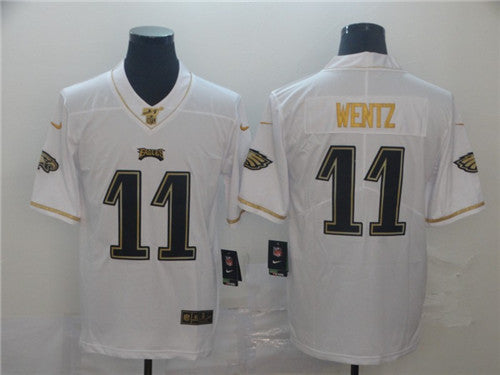 Carson Wentz Philadelphia Eagles white Limited jersey
