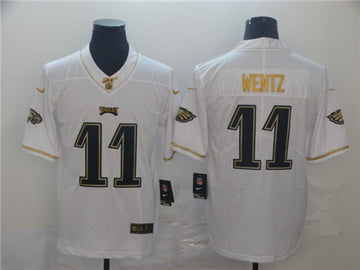 Carson Wentz Philadelphia Eagles white Limited jersey