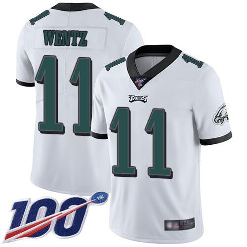 Carson Wentz Philadelphia Eagles white Vapor jersey