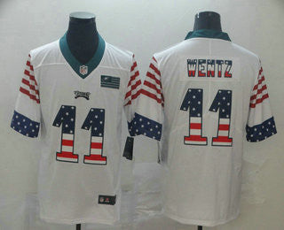 Carson Wentz Philadelphia Eagles white jersey
