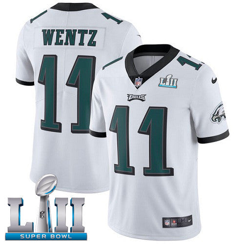 Carson Wentz Philadelphia Eagles white Game jersey