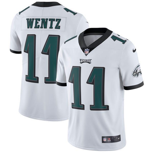 Carson Wentz Philadelphia Eagles white Vapor jersey