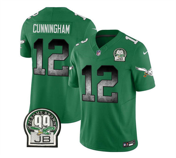 Randall Cunningham Philadelphia Eagles green Vapor jersey