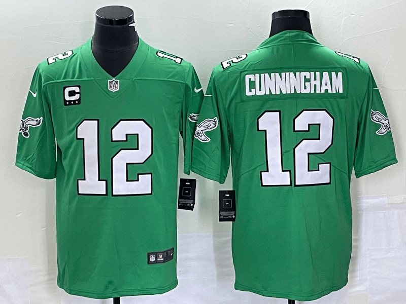 Randall Cunningham Philadelphia Eagles green Vapor jersey