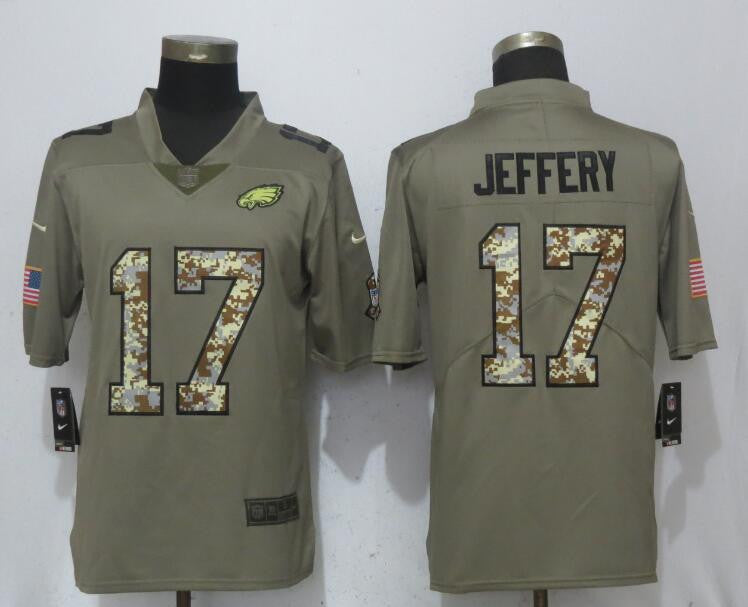 Alshon Jeffery Philadelphia Eagles olive Salute To Service jersey