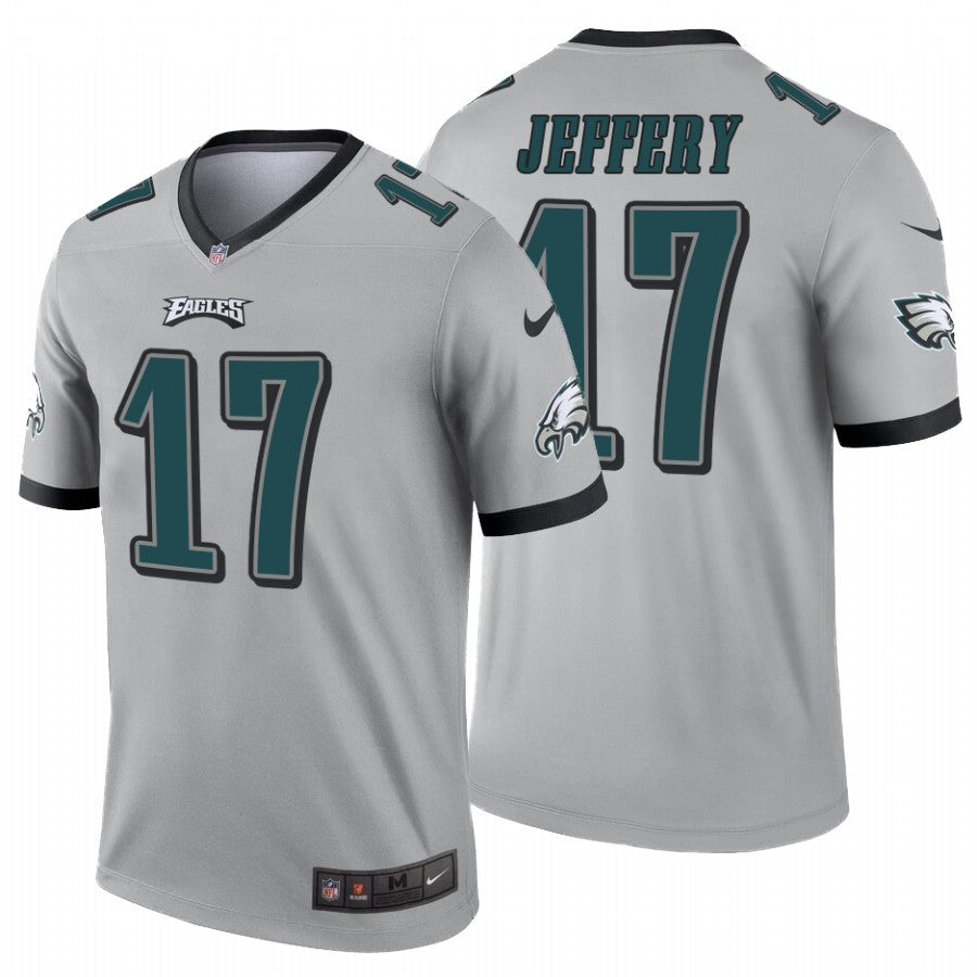 Alshon Jeffery Philadelphia Eagles silver Inverted Legend jersey