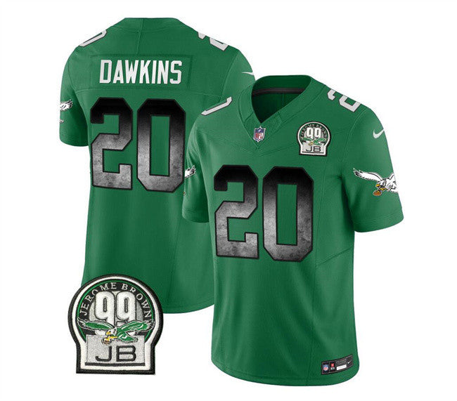 Brian Dawkins Philadelphia Eagles green Vapor jersey