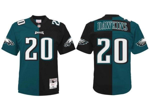 Brian Dawkins Philadelphia Eagles green Split jersey