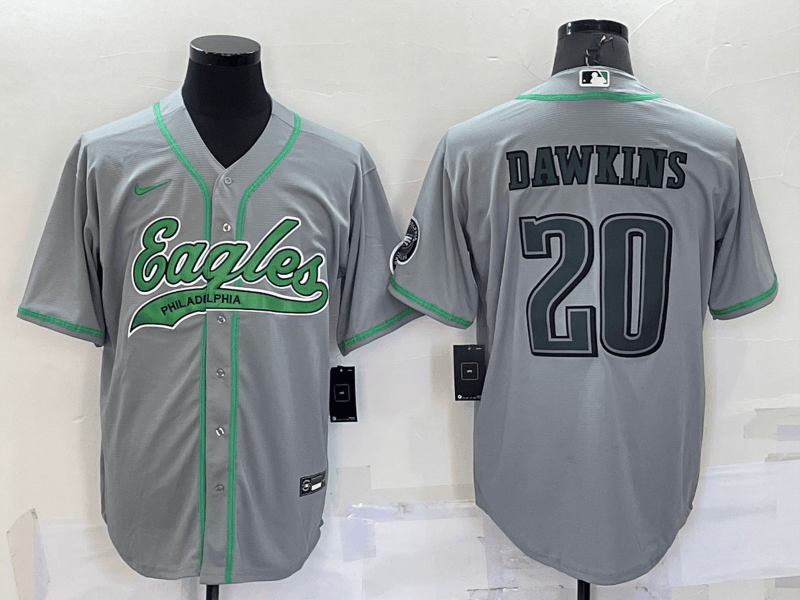 Brian Dawkins Philadelphia Eagles grey jersey