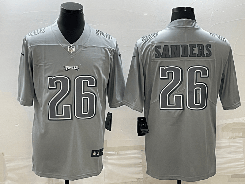 Miles Sanders Philadelphia Eagles gray Fashion jersey