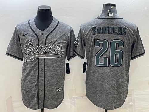 Miles Sanders Philadelphia Eagles gray jersey