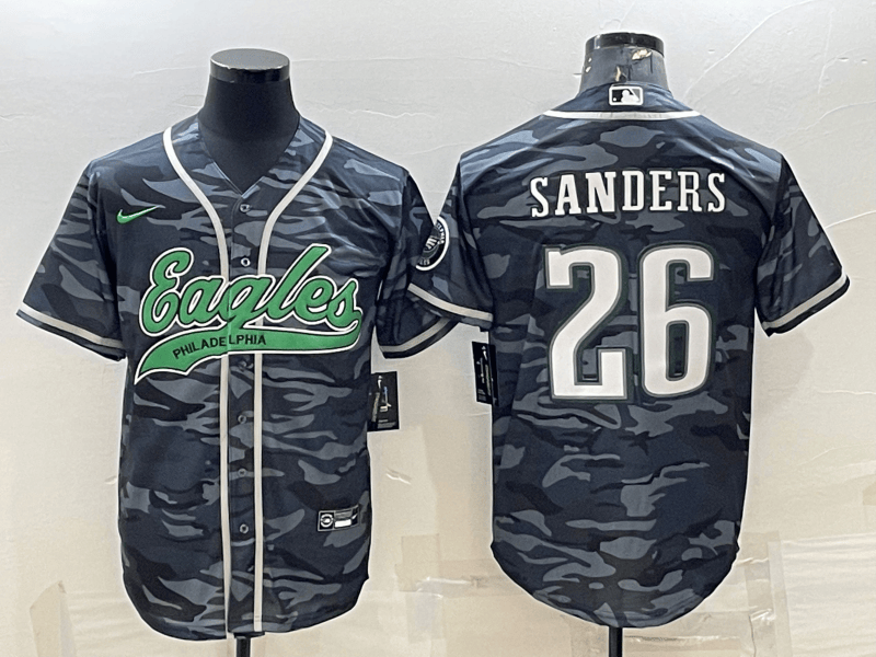 Miles Sanders Philadelphia Eagles grey Camo jersey